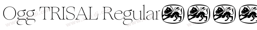 Ogg TRISAL Regular字体转换